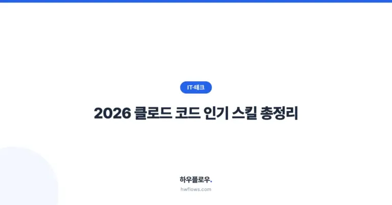 2026 클로드 코드 인기 스킬 총정리: 필수 플러그인 TOP 14